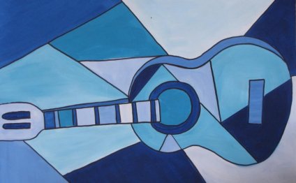 Pablo Picasso Art Blue Guitar
