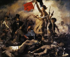 Liberty Leading the individuals by Eugene Delacroix