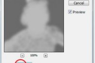 Photoshop's Gaussian Blur filter dialog package.